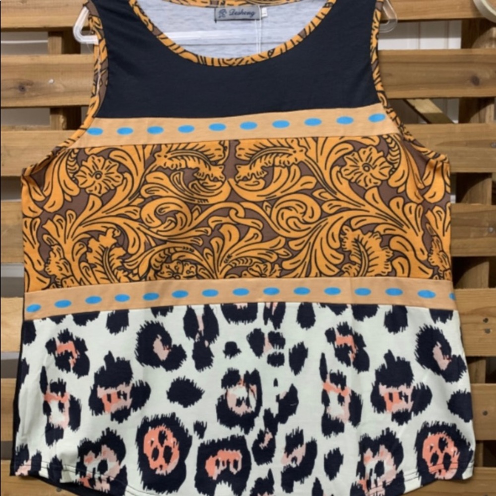 Vintage Leopard Print Tank